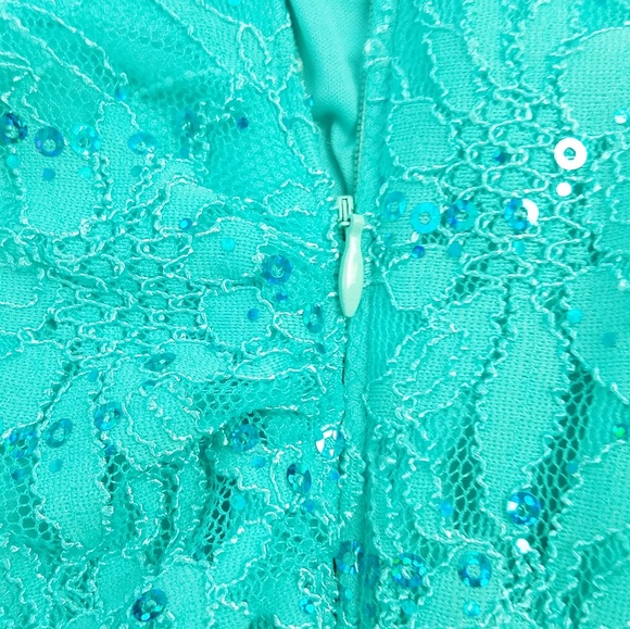 COPY - NWT Hailey Adrianna Papell Sequined Lace Dress - Picture 7 of 8